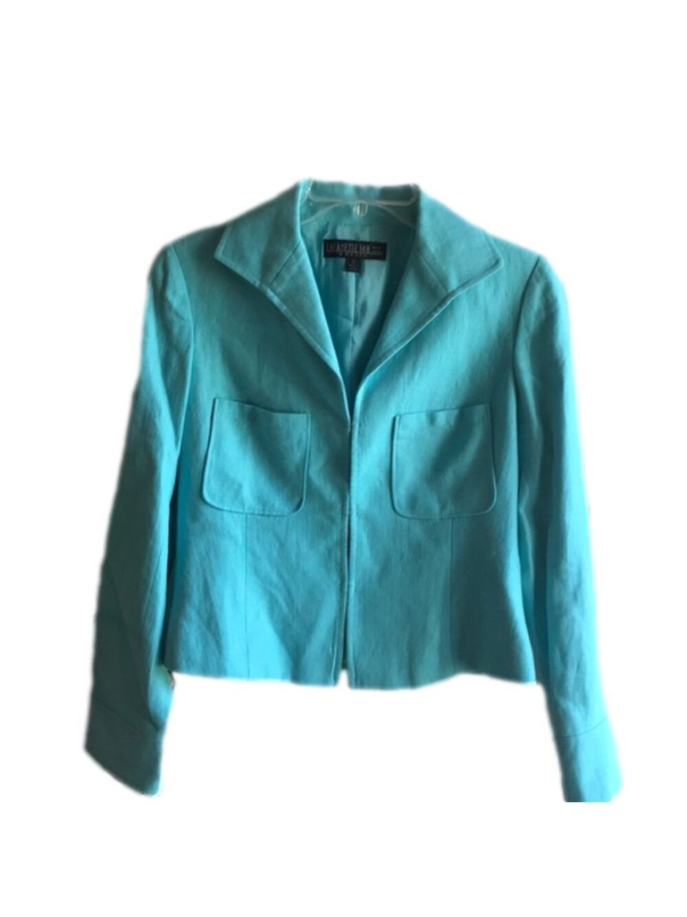 Lafayette 148 teal jacket